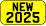 2025 NEW