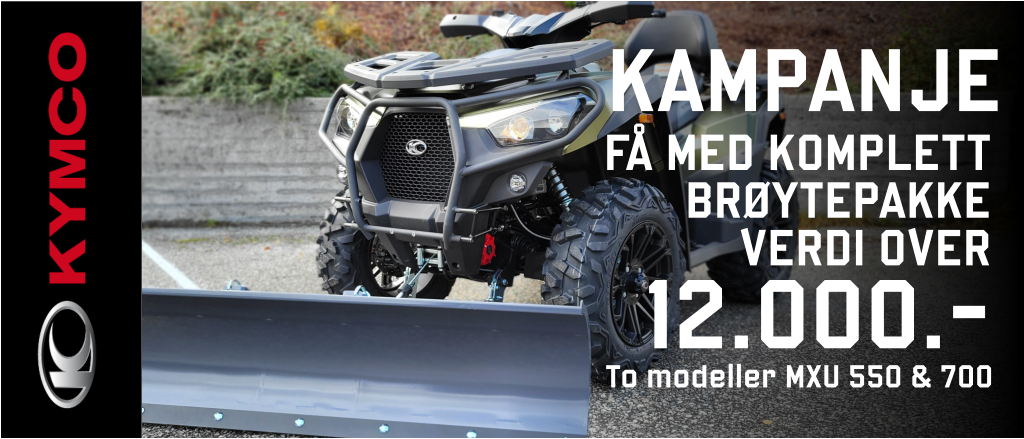 MARINE FÅ MED KOMPLETT BRØYTEPAKKE VERDI OVER 12.000.- KAMPANJE To modeller MXU 550 & 700